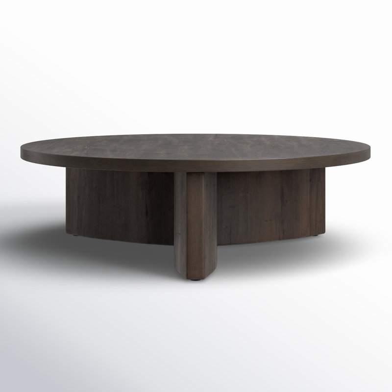 Toli Stone Coffee Table, Smoked Black, Smoked Black