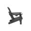 Chaise Adirondack pliante en PEHD avec porte-gobelet double - Chaise Adirondack composite avec texture bois-180050826