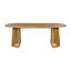 Ensemble de salle à manger d'extérieur en bois d'acacia pour 4 personnes avec chaises en rotin de polyéthylène et table à piédestal Larry-128838052-128838053