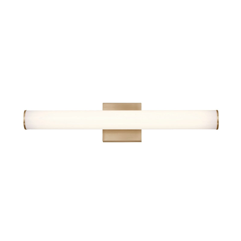 Éclairage pour meuble-lavabo rond 27W Stepridge, Doré, H 2,5 po x l 24 po x P 2,5 po