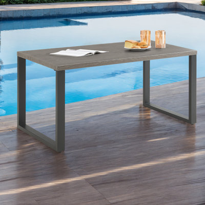Rectangular Outdoor Dining Table , 58 " W 28 " D