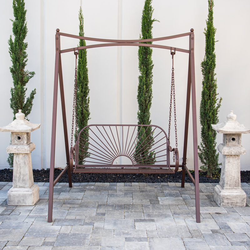 2 Person Porch Swing, Brown