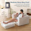 Fauteuil à billes Giant Beige Fauteuil à billes rembourré avec coussins et accoudoirs-1222046427
