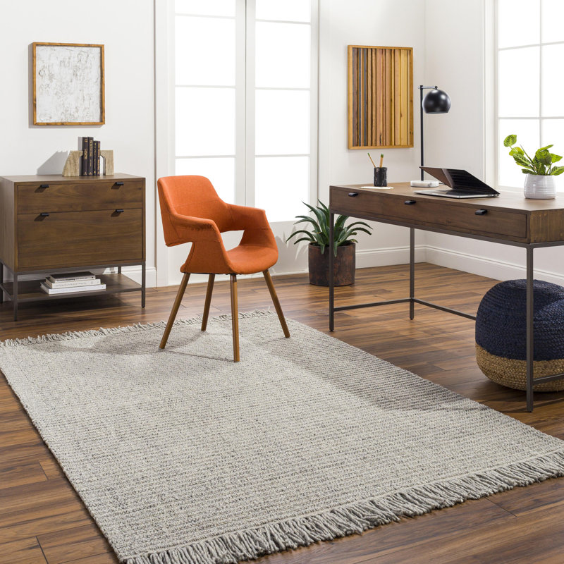 Anacari Area Rug in Gray, Rectangle 5' x 7'6"