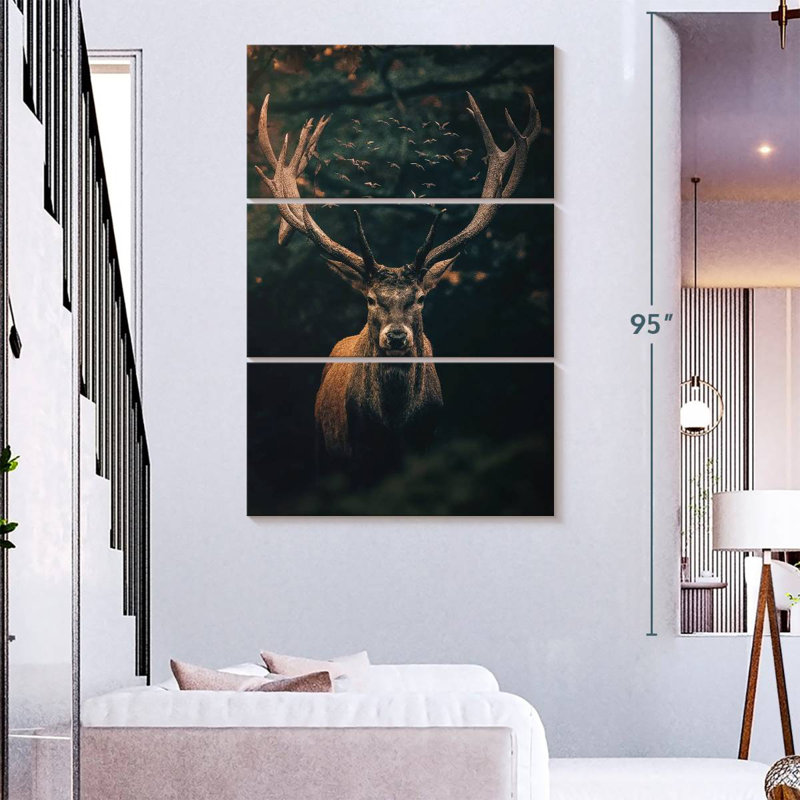 Brampt The Moody Deer, 74" H x 48" W