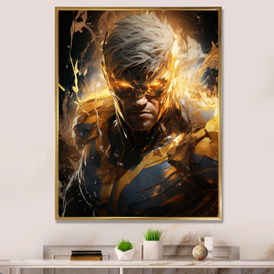«Fierce Superhero», reproduction sur toile encadrée