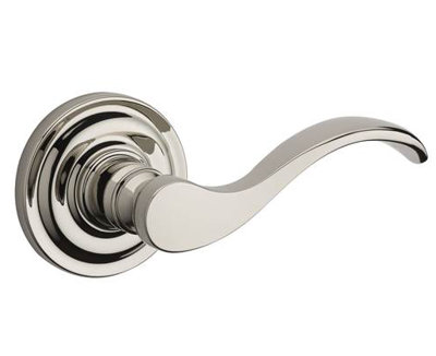 Curve Single Dummy Door Lever with Traditional Round Rose
