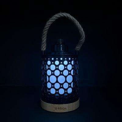 Stargaze Cordless LED Outdoor Table Lamp With Dimmer, Built-In Rechargeable Battery, 3-Level Brightness With Dual Power Source