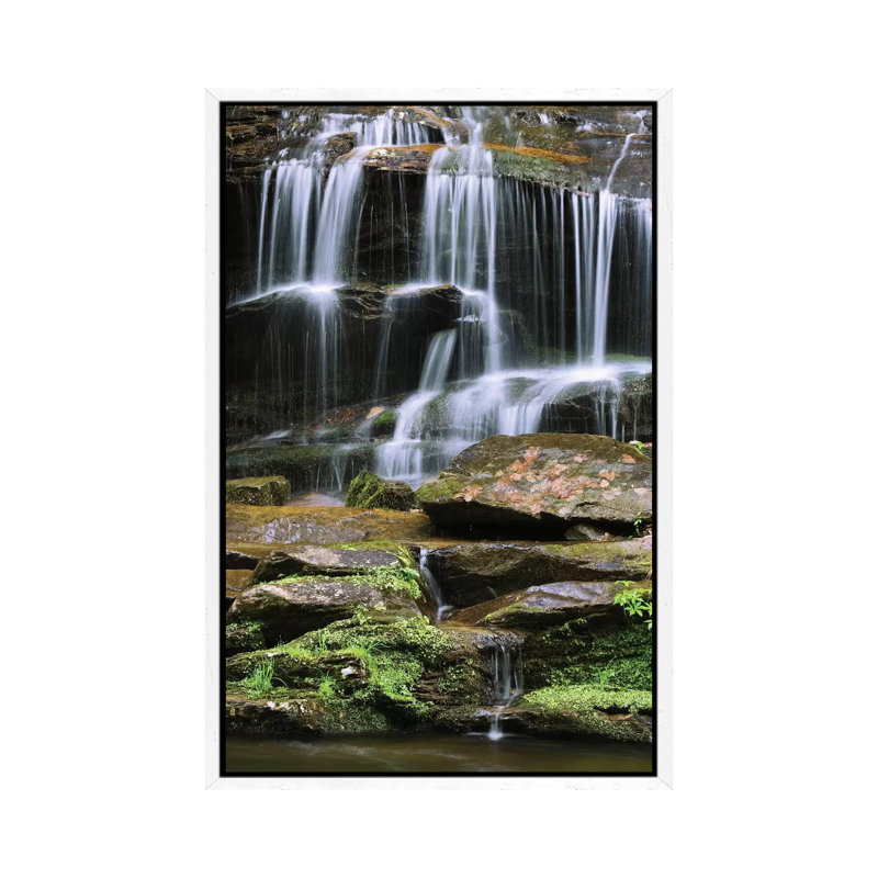 USA, Tennessee, Great Smoky Mountains National Park. Waterfall. by Jaynes Gallery - Gallery-Wrapped Canvas Giclée on Canvas