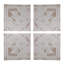 Panneaux muraux carrés en bois vieilli S / 4, 17,5 x 17,5 po