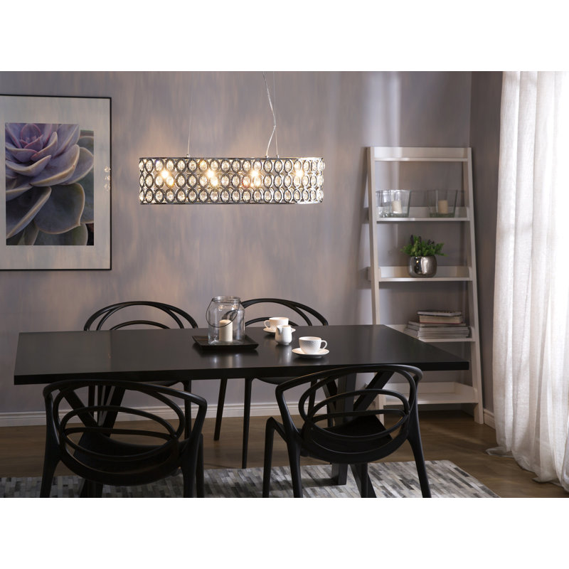 Orlando 4 - Light Chrome Crystal Pendant