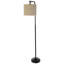 Lampe sur pied moderne de 65 po avec abat-jour en lin et ampoule DEL Carterjames