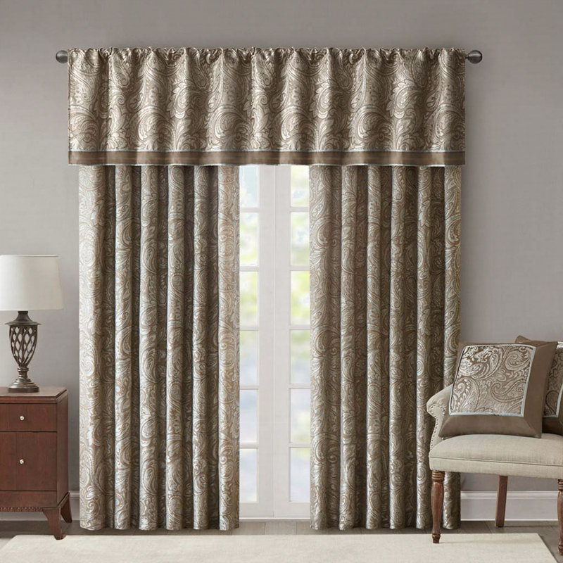 Jacquard Curtain Panel Pair (2 Pcs Window Panels)