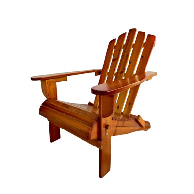 Chaise Adirondack d'extérieur ou d'intérieur en bois, pliable, chêne