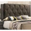 Lit pour grand lit moderne, finition grise, tête de lit, lit en bois d'hévéa pour chambre à coucher, gris, cadre, classique-401627348-401627306