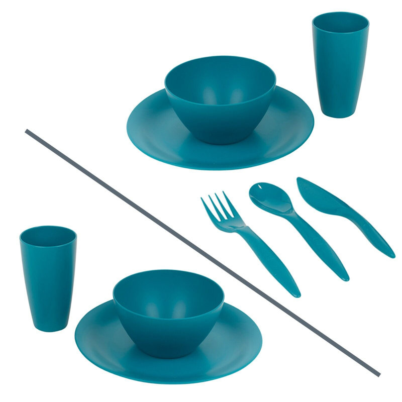 Farsund Piece Dinnerware Set, Teal