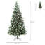 Arbre de Noël vert pin artificiel floqué / givré-34449682