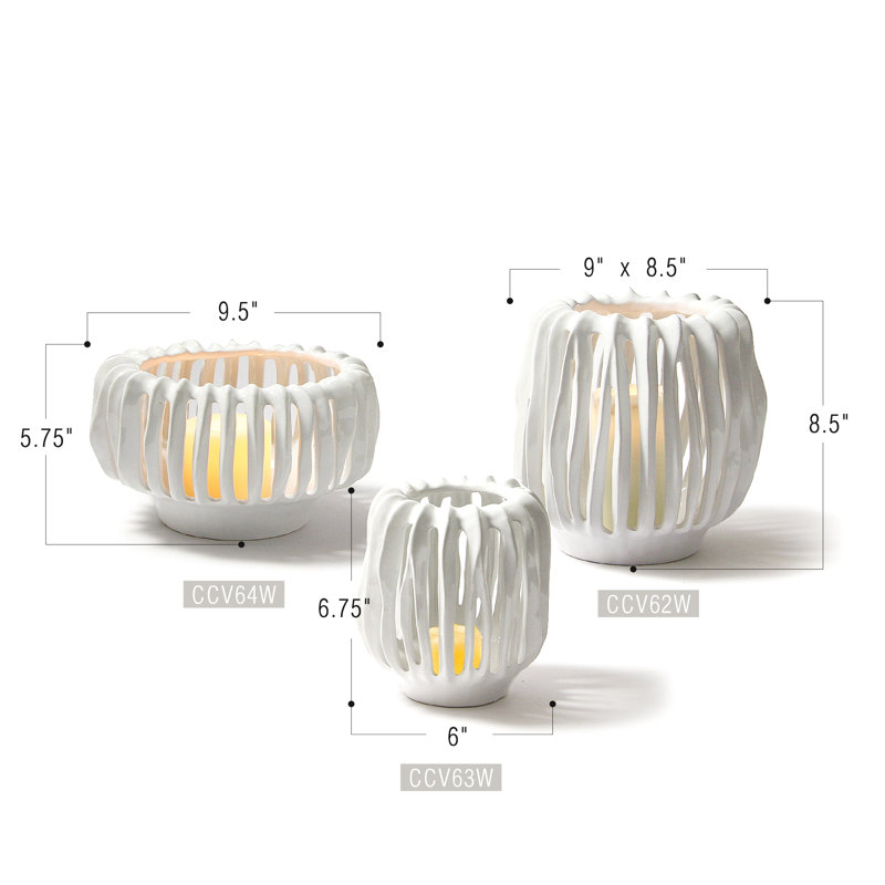 Lumen Vase, 8.5" H x 9" W x 8.5" D