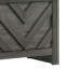 Meuble télé Velz, 2 portes à chevrons. Tablettes ouvertes, gris foncé -115291571