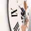 Formes abstraites et feuilles de Monstera tropicales - Horloge murale moderne-60329390