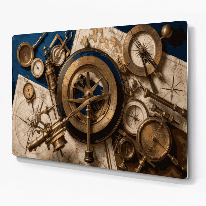 Art nautique brun, art nautique, 11" H x 14" W