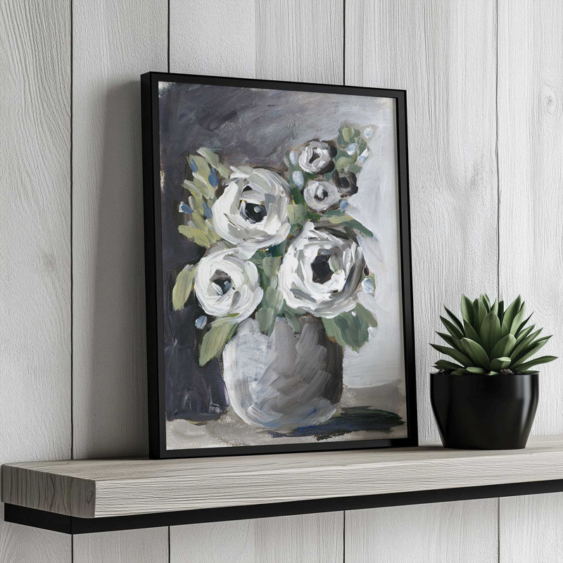 «Contraste Neutrals» par Amanda Hilburn, reproduction d'art, L 30 x H 40, Or, Impression encadrée