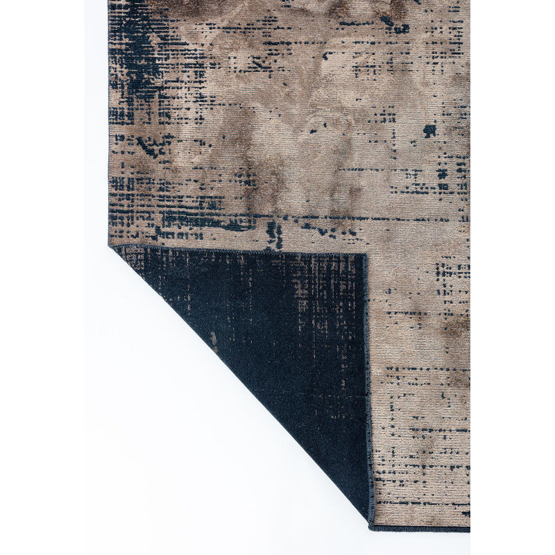 Amandajean Abstract Hand Loom Indoor / Outdoor Area Rug, Rectangle 6'6" x 8'2"