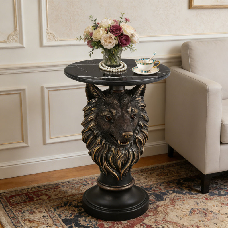 Table d'appoint Regal Wolf Head