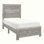 Mobilier de chambre à coucher rustique à panneau en bois 1pc, lit dans une boîte
