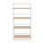 Contemporary Bookcase In White Painted Metal And Natural Wood By Lumisource-1732995795