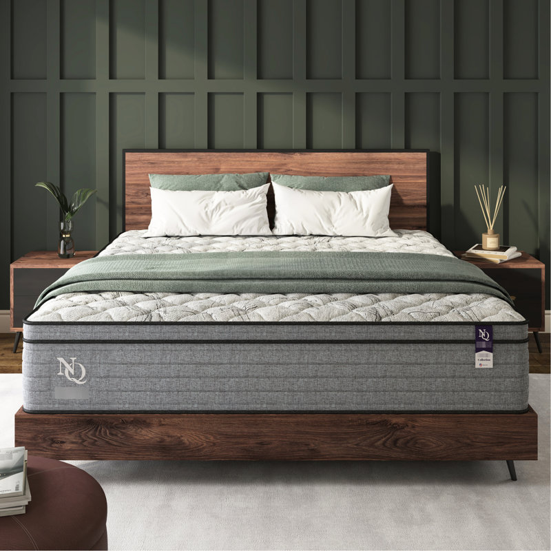 Matelas en mousse viscoélastique imprégnée de gel de refroidissement de 12 pouces, trait, relief, faible transfert de mouvement, eau, - avec cadre de base réglable, matelas gris et blanc avec revêtement de taille, base compatible, et