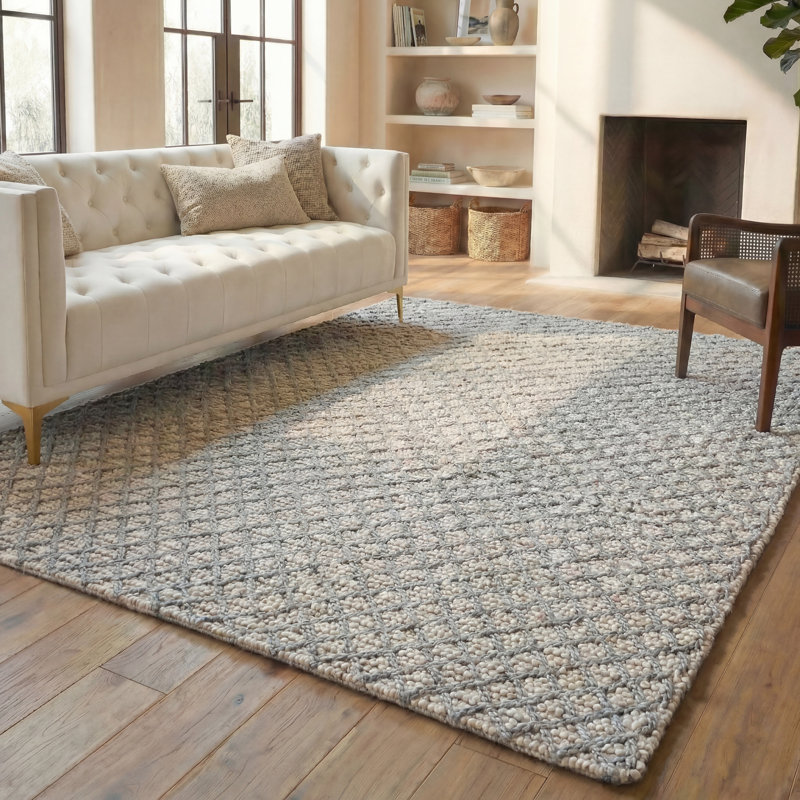 Tapis géométrique tissé à la main Rosenblum Natura, Rectangle 8 pi x 10 pi