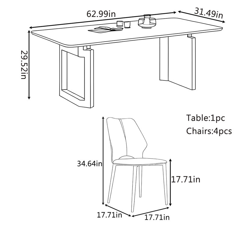 Natale, 29.52"H x 62.99"L x 31.49"W