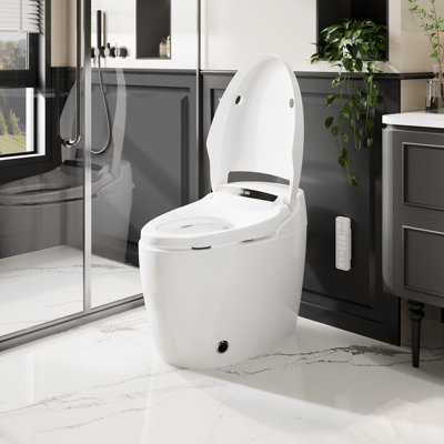 Smart Toilet With Automatic Lid, Instant Water Heating, Dual Nozzles, And Premium Comfort Technologies