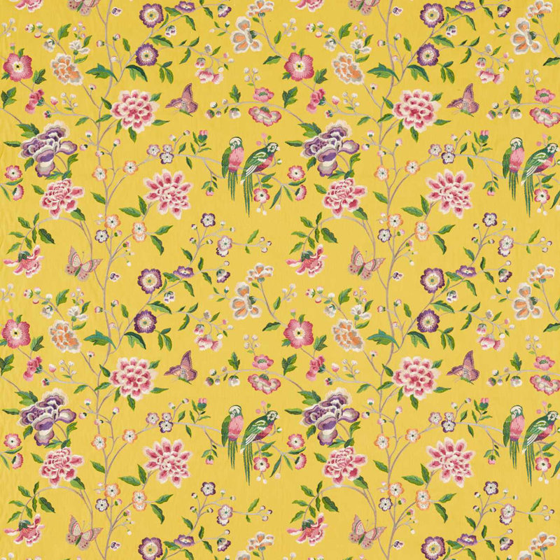 Chinoiserie Hall Fabric, Papavera