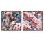 Merritt - Ensemble de 2 collages floraux carrés-101846816-101846819