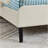Full Size Upholstered Platform Bed Frame With 2 Storage Drawers, Adjustable Velvet Sofa Bed, Beige-78380680-78380683