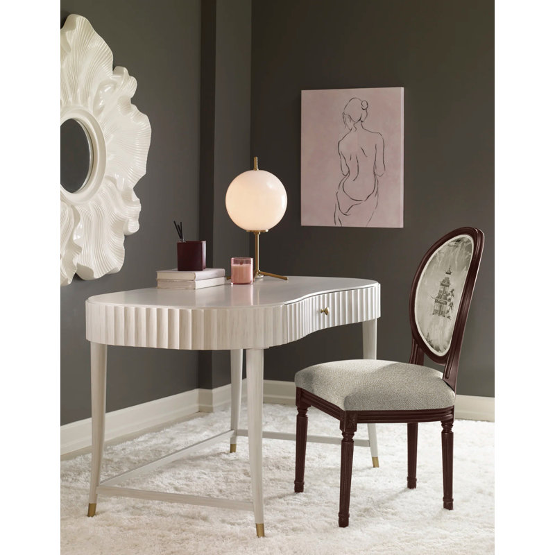 Chaise d'appoint Helena, Parchemin 8794, Espresso
