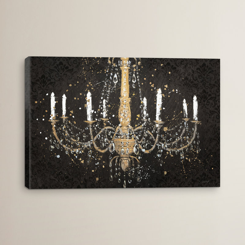 « grand lustre i », reproduction, H 12 po x l 18 po x p 1,5 po, Toile