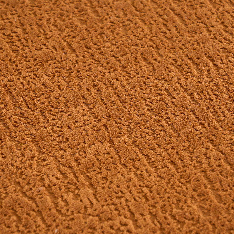 Canapé modulaire en L éponge à compression complète avec méridienne incurvée LY-022, canapé en chenille orange ambré modulaire, haute densité 30D pour le salon en appartement. 900 lb