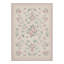 Tapis d'intérieur rose / vert / beige lavable à la machine Roselyn avec envers antidérapant-1702391979