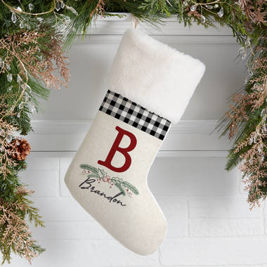 Teddy Bear Embroidered Needlepoint Stocking – The Little