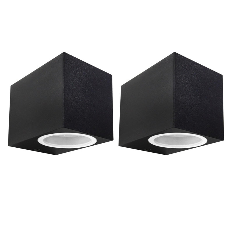 8cm H Outdoor Flush Mount, Black