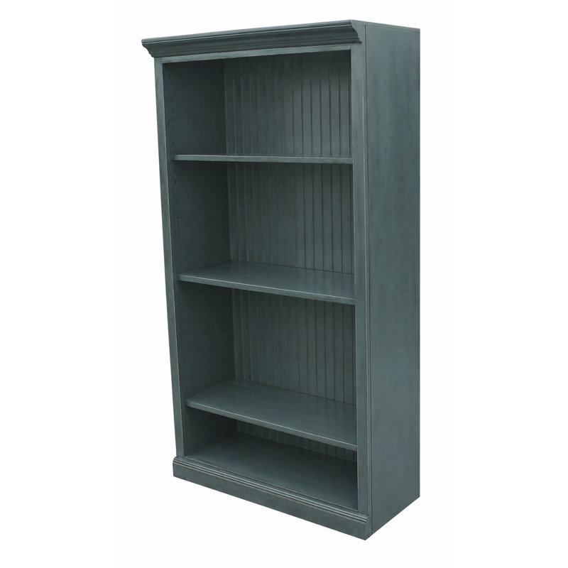 Bibliothèque standard Sherita, Bleu foncé européen, (3 tablettes) H 60 po x l 32 po x P 14,25 po