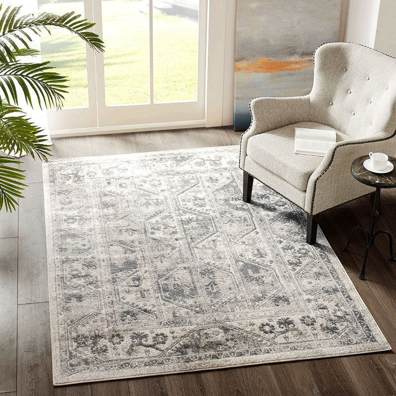 Area Rug, Tiled Border