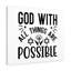 God All Things Are Possible - Wrapped Canvas Print-813624879