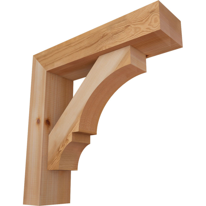 Support de bloc Balboa avec entretoise décalée, 22 X 22, Cèdre rouge occidental de l 5 1/2 po (lisse)