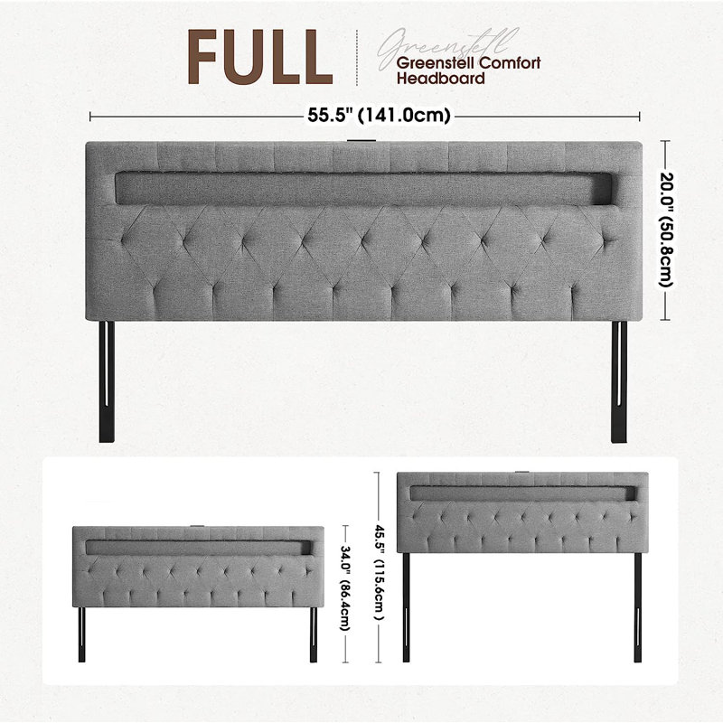 Deantae Upholstered Headboard, Full/Double