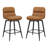 26" Swivel Upholstered Counter Stool With Metal Frame-855743226