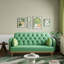Canapé vert avec motif tulipe-1512931810